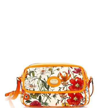 GUCCI Shoulder Bag Flora Canvas Small