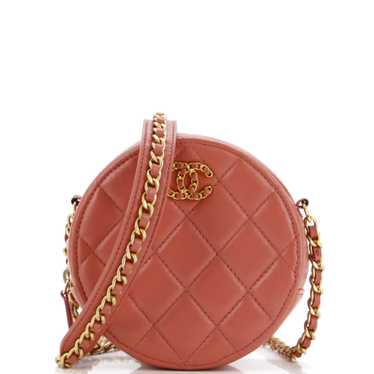 CHANEL Chain Infinity Round Clutch with Chain Qui… - image 1