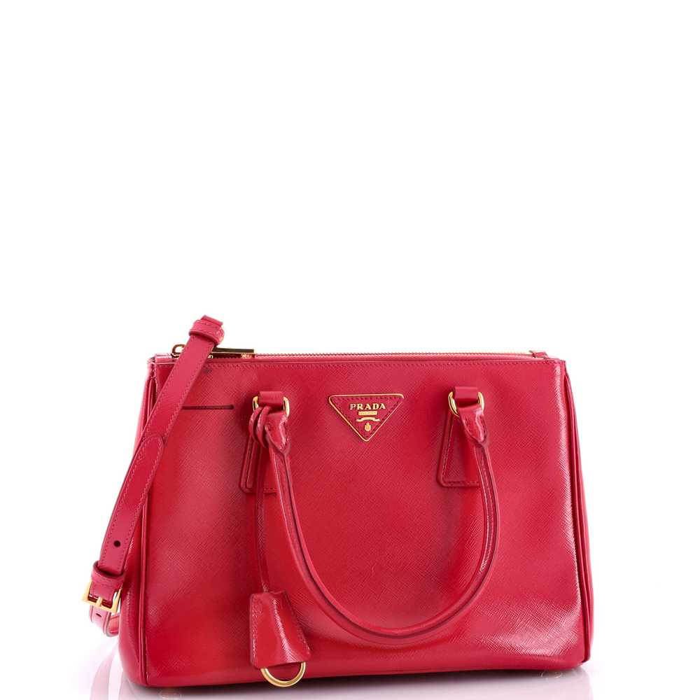 PRADA Double Zip Lux Tote Vernice Saffiano Leathe… - image 2