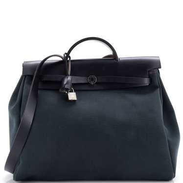 Hermes Herbag Toile and Leather MM - image 1