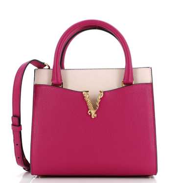 VERSACE Virtus Top Handle Tote Bag Leather Small - image 1