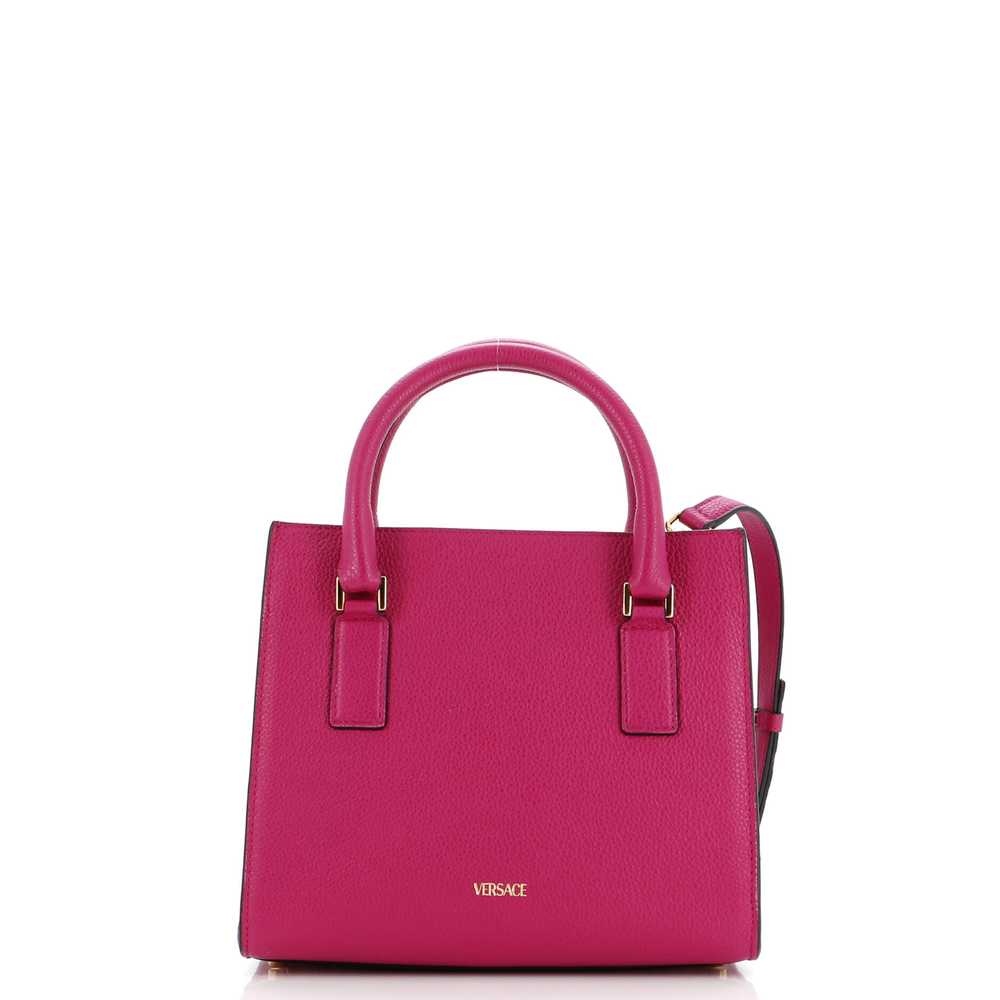 VERSACE Virtus Top Handle Tote Bag Leather Small - image 3