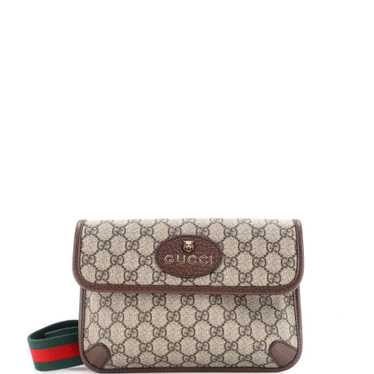 GUCCI Neo Vintage Flap Belt Bag GG Coated Canvas