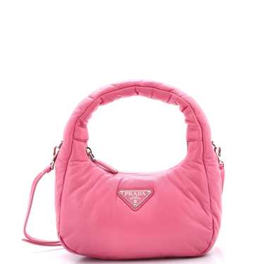 PRADA Padded Hobo Leather Mini