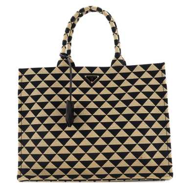 PRADA Symbole Shopper Tote Jacquard Large