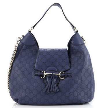 GUCCI Emily Hobo Guccissima Leather Medium