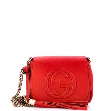 GUCCI Soho Chain Crossbody Bag Leather Small