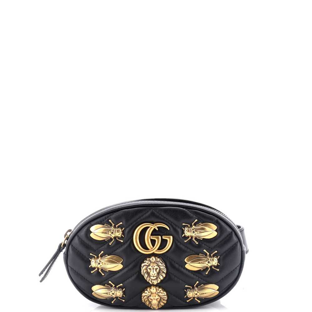 GUCCI GG Marmont Belt Bag Embellished Matelasse L… - image 1