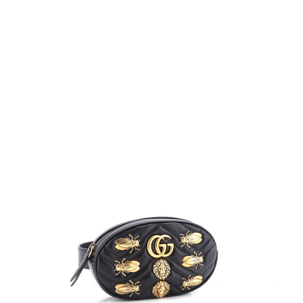 GUCCI GG Marmont Belt Bag Embellished Matelasse L… - image 2