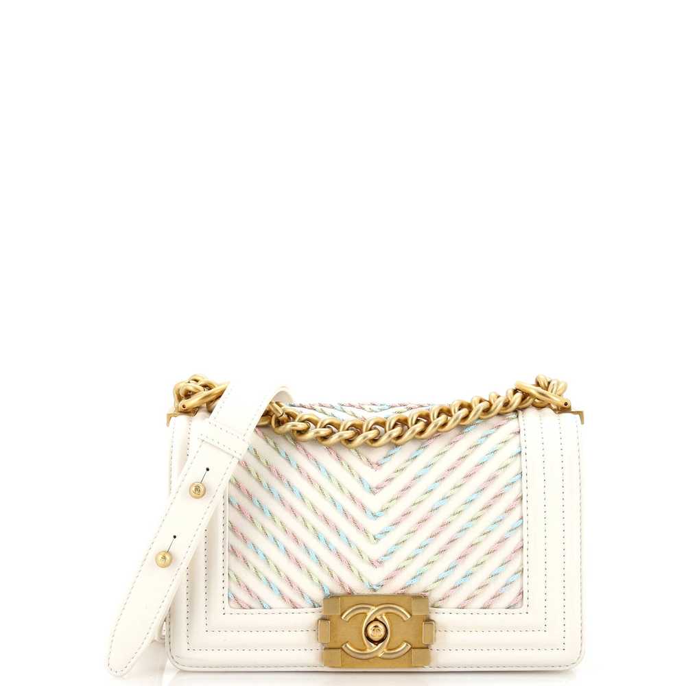 CHANEL By The Sea Boy Flap Bag Chevron Embroidere… - image 2