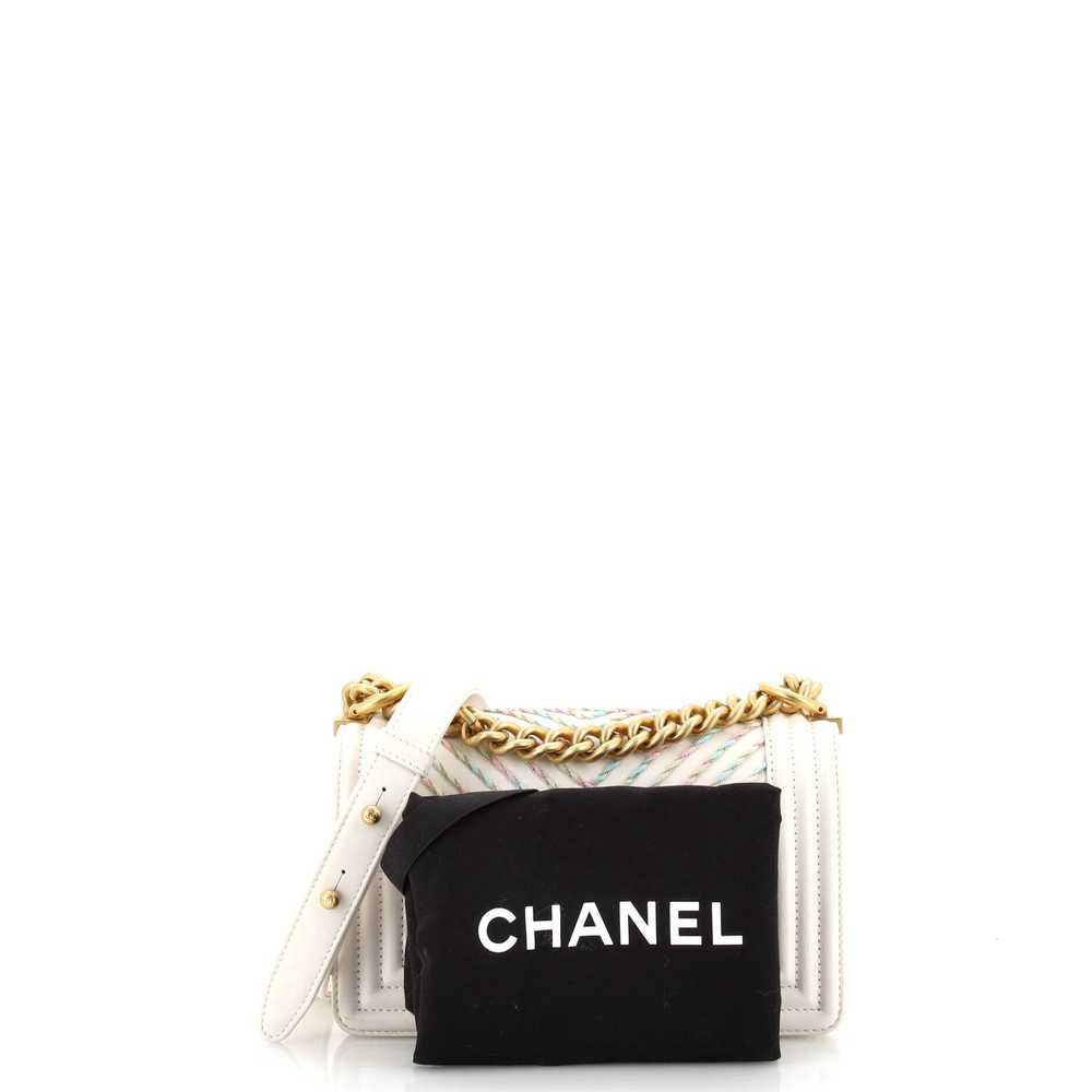 CHANEL By The Sea Boy Flap Bag Chevron Embroidere… - image 3