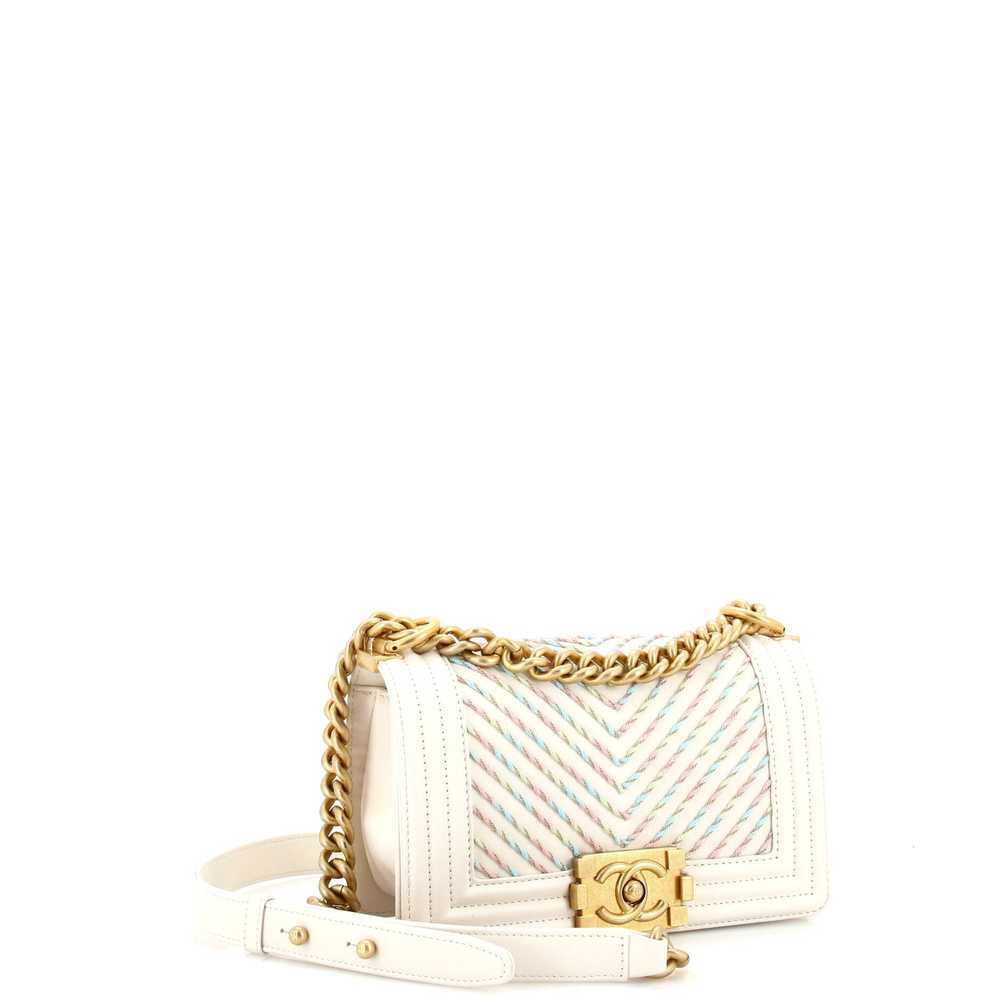 CHANEL By The Sea Boy Flap Bag Chevron Embroidere… - image 5