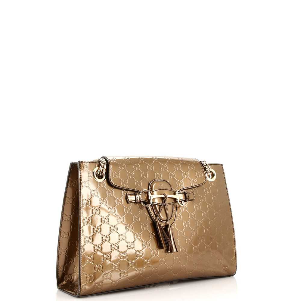 GUCCI Emily Chain Flap Shoulder Bag Guccissima Pa… - image 2