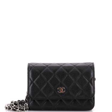 CHANEL Wallet on Chain Quilted Caviar Mini