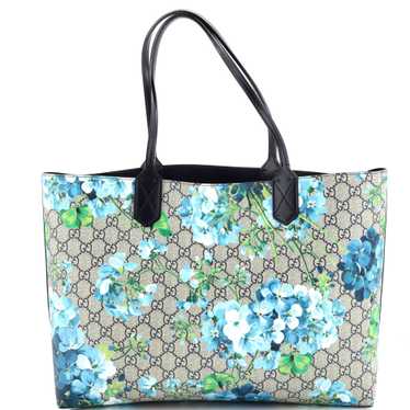 GUCCI Reversible Tote Blooms GG Print Leather Medi