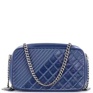 CHANEL Coco Boy Camera Bag Quilted Leather Large - image 1