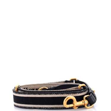 Christian Dior Logo Shoulder Strap Embroidered Can