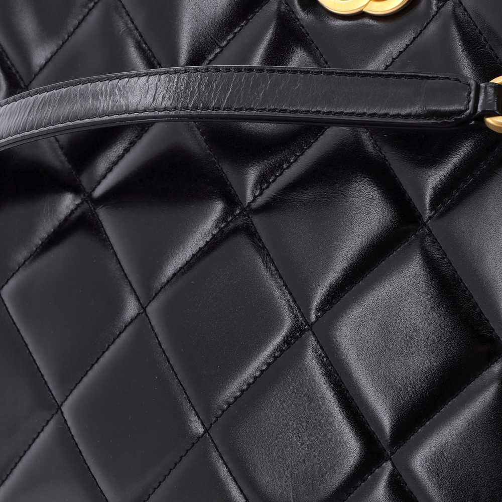 CHANEL Tiny CC Link Hobo Quilted Shiny Calfskin a… - image 8