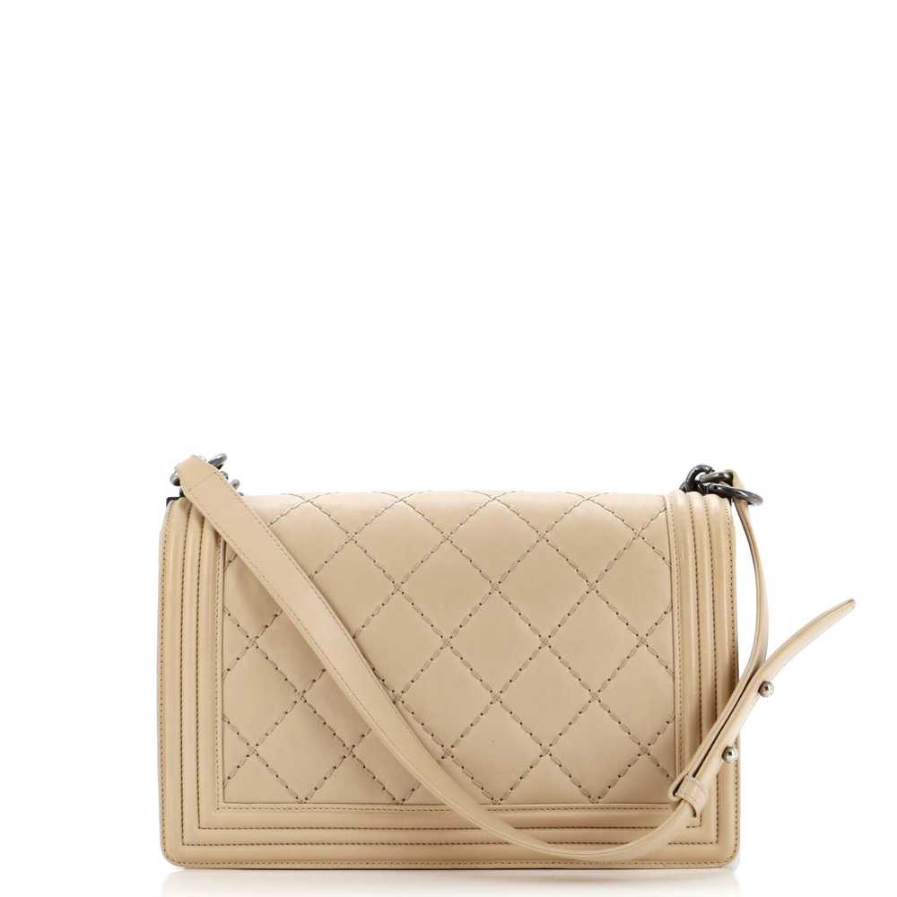 CHANEL Stitch Boy Flap Bag Quilted Calfskin New M… - image 4