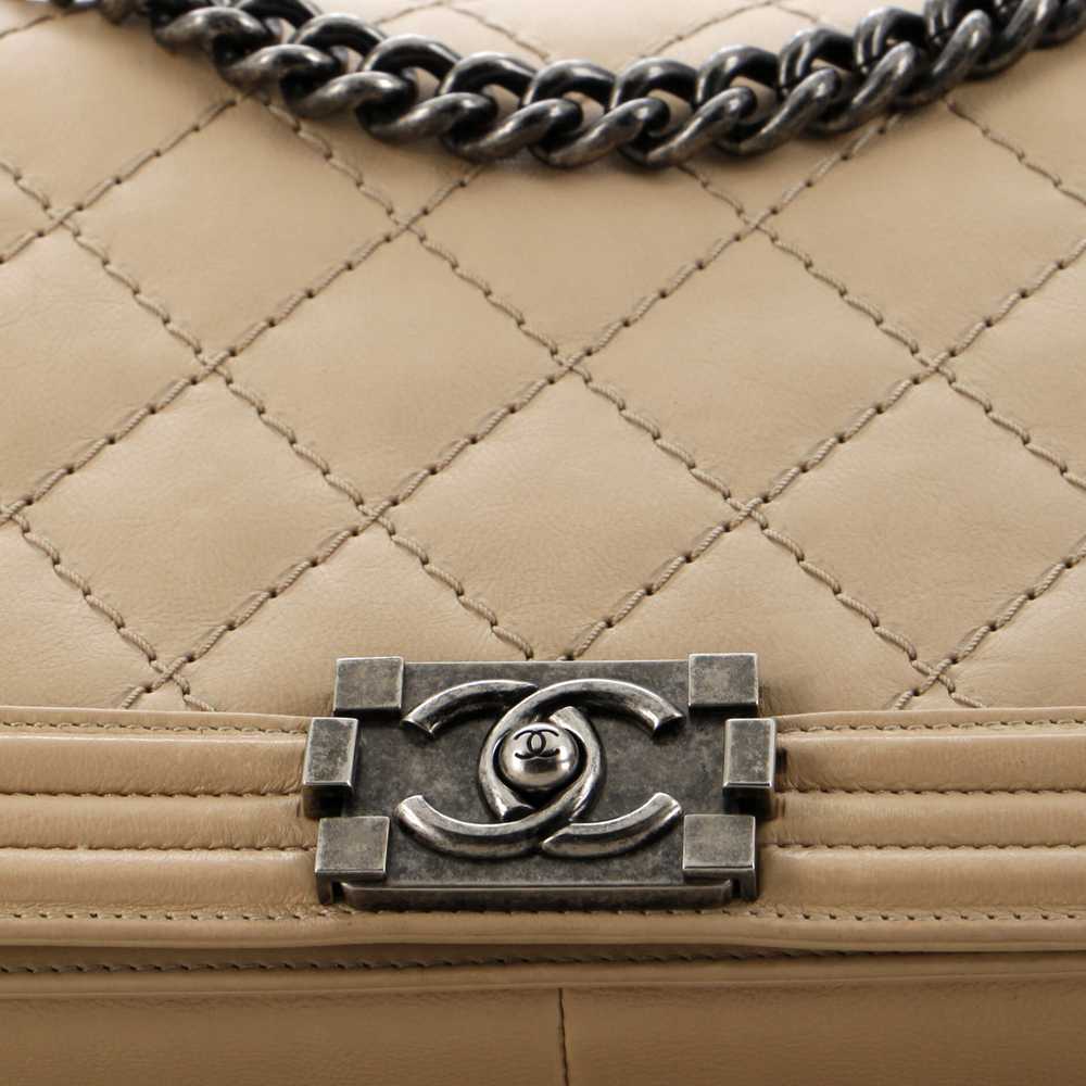 CHANEL Stitch Boy Flap Bag Quilted Calfskin New M… - image 7