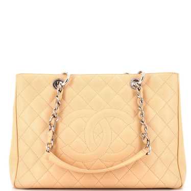 CHANEL Grand Shopping Tote Quilted Caviar