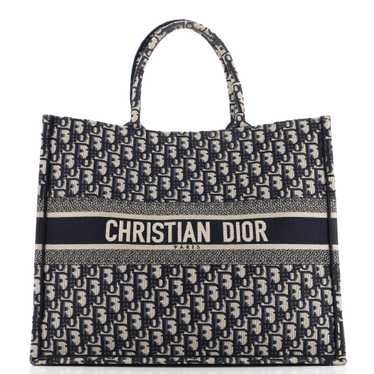 Christian Dior Book Tote Oblique Canvas Large