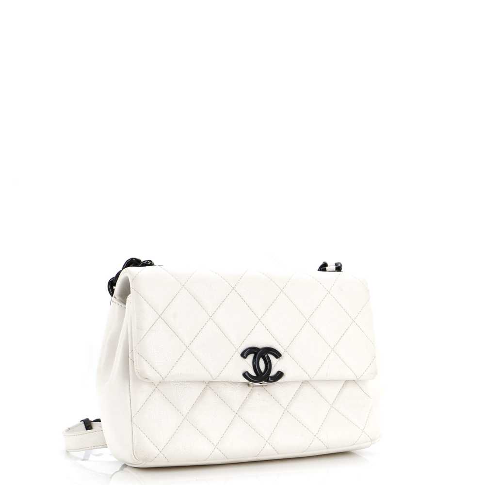 CHANEL My Everything Flap Bag Quilted Caviar Medi… - image 3