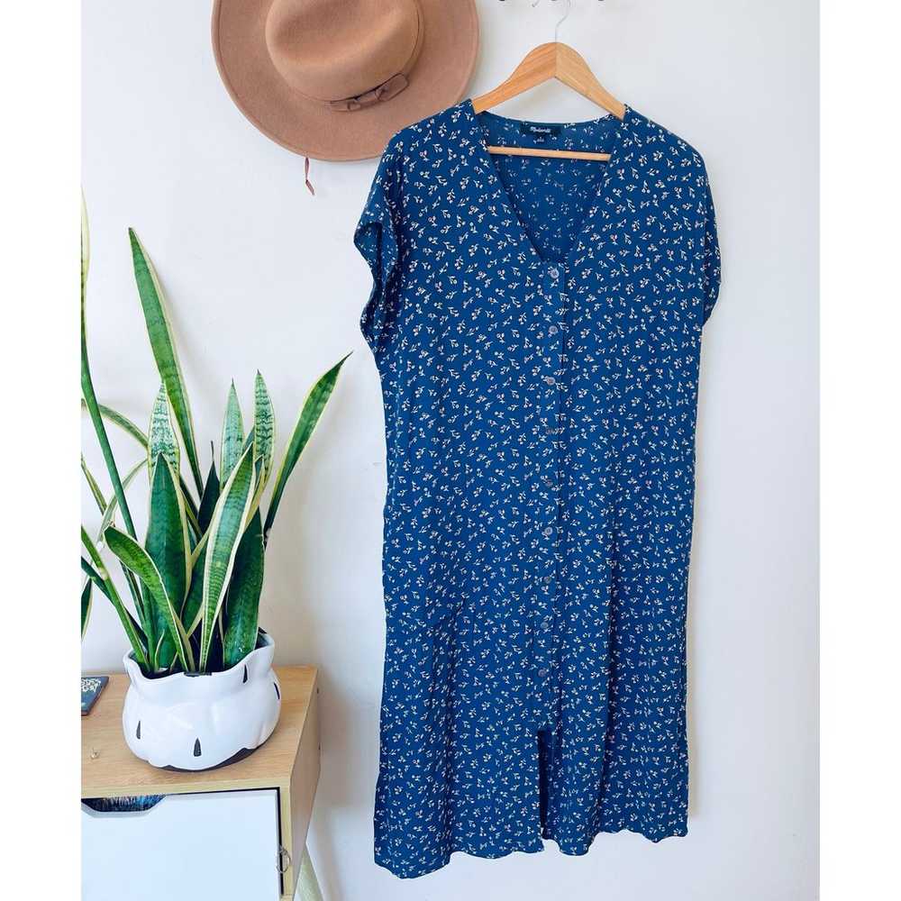 Madewell Easy Midi Dress in Spring Fling - image 7