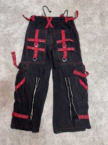 Tripp Nyc Red + Black tripp nyc pants