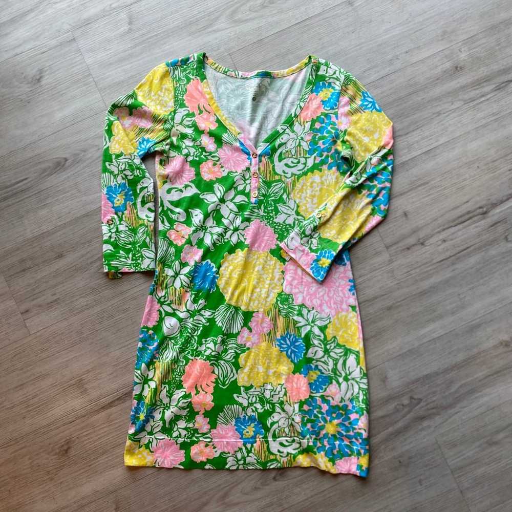 Lilly Pulitzer Palmetto Dress Hibiscus Stroll - image 1