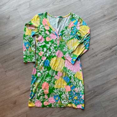 Lilly Pulitzer Palmetto Dress Hibiscus Stroll - image 1