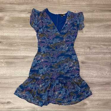 Slate and Willow Printed Dress Ruffle S