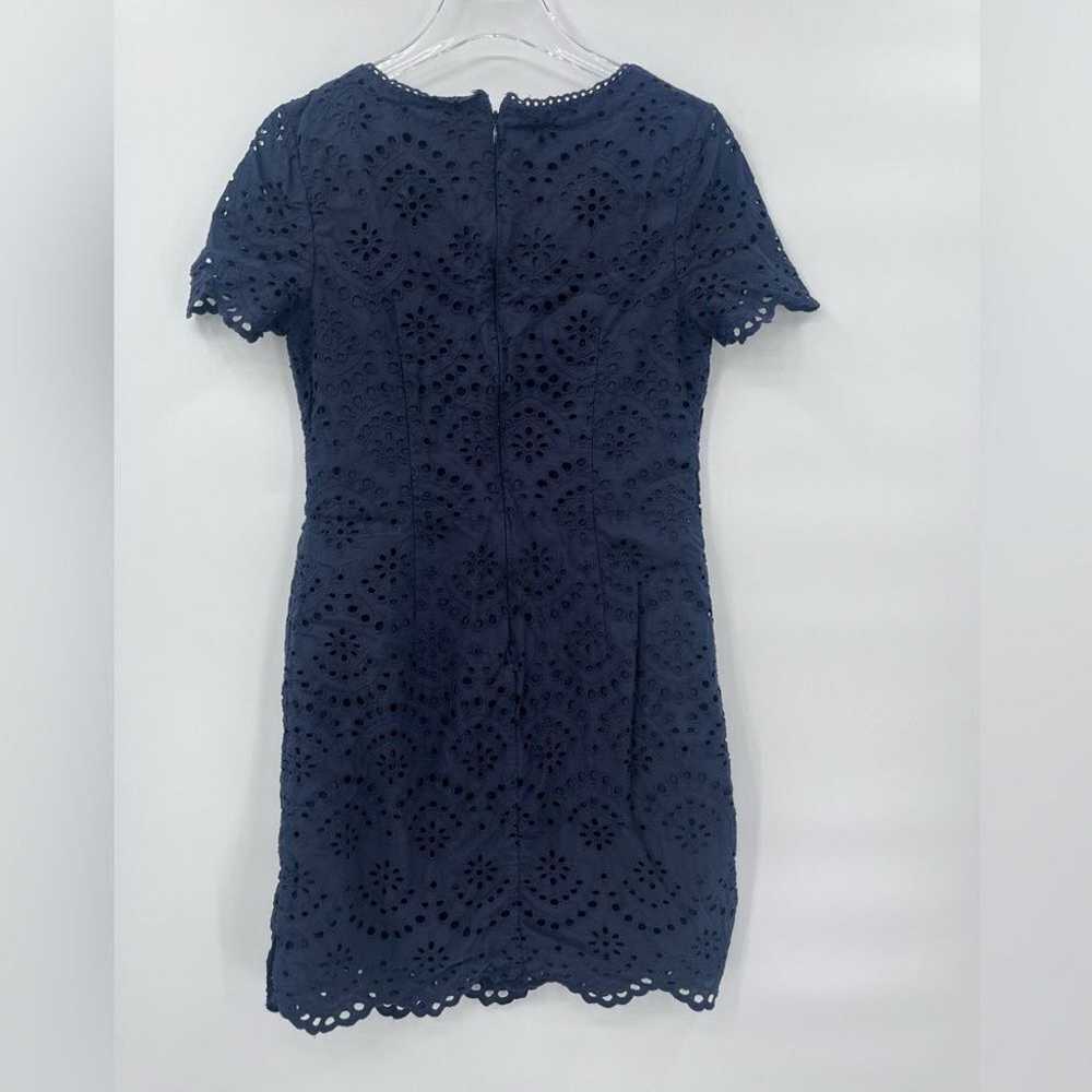 Boden Isadora Broderie navy blue eyelet dress siz… - image 2