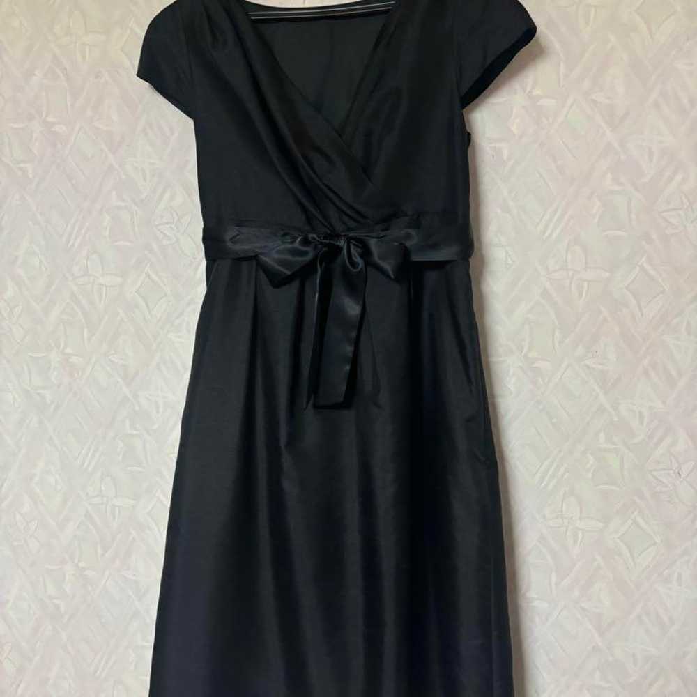 KUMIKYOKU PRIER Black Knee-Length Dress - image 1