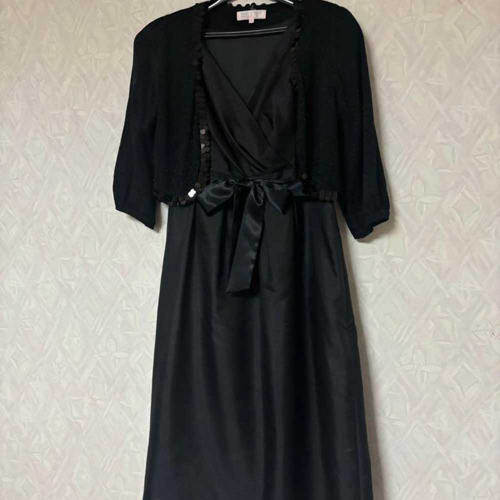 KUMIKYOKU PRIER Black Knee-Length Dress - image 3