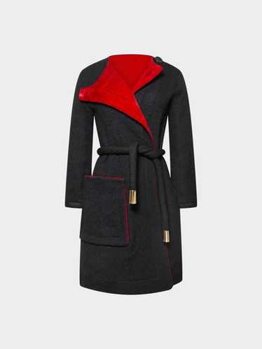 Louis Vuitton 2010s Black and Red Coat