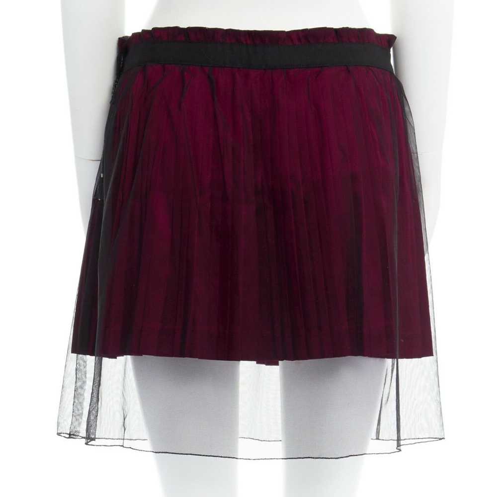 Undercover pink pleated black sheer overlay ribbo… - image 5