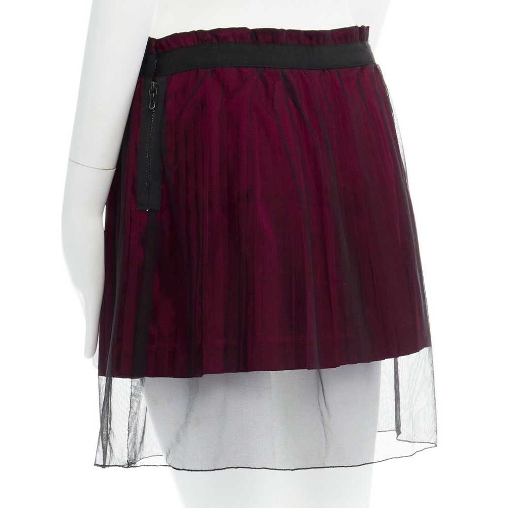 Undercover pink pleated black sheer overlay ribbo… - image 6