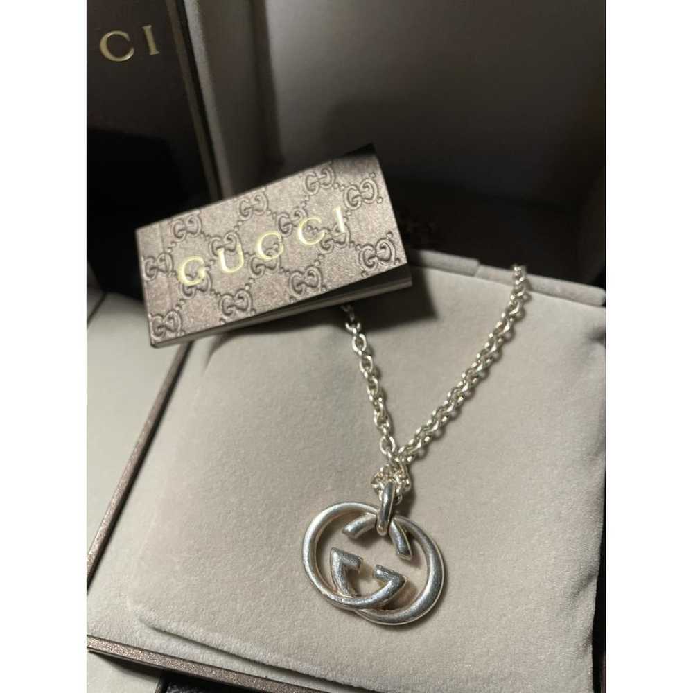 Gucci Gg Running silver necklace - image 3