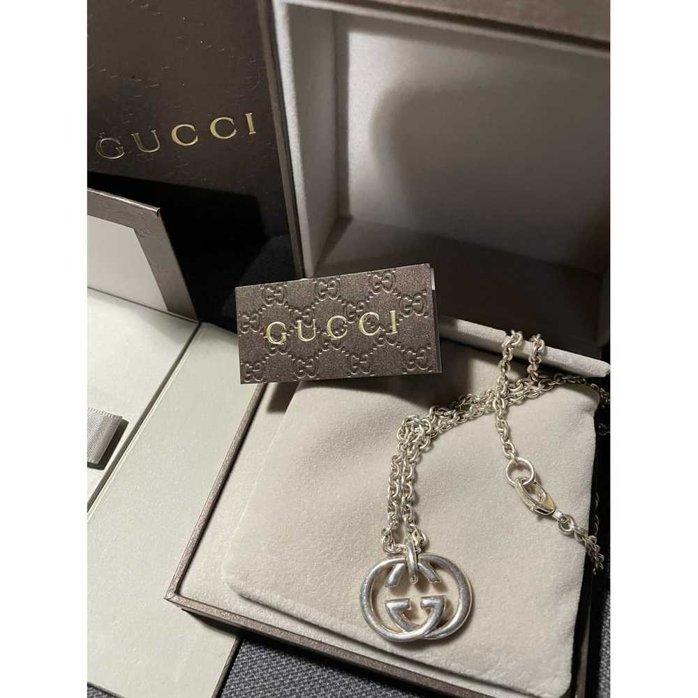 Gucci Gg Running silver necklace - image 4