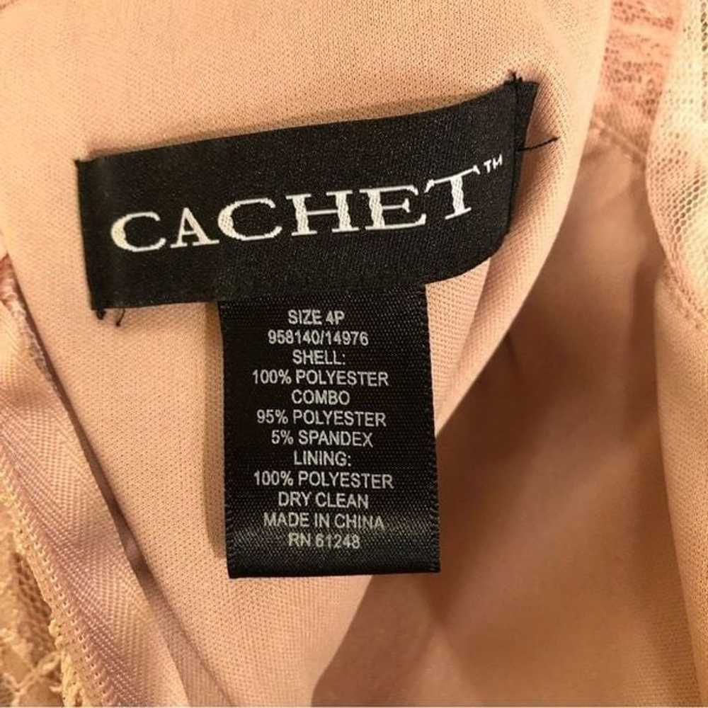 Cachet dusty rose sheer pink lace satin shine bea… - image 8