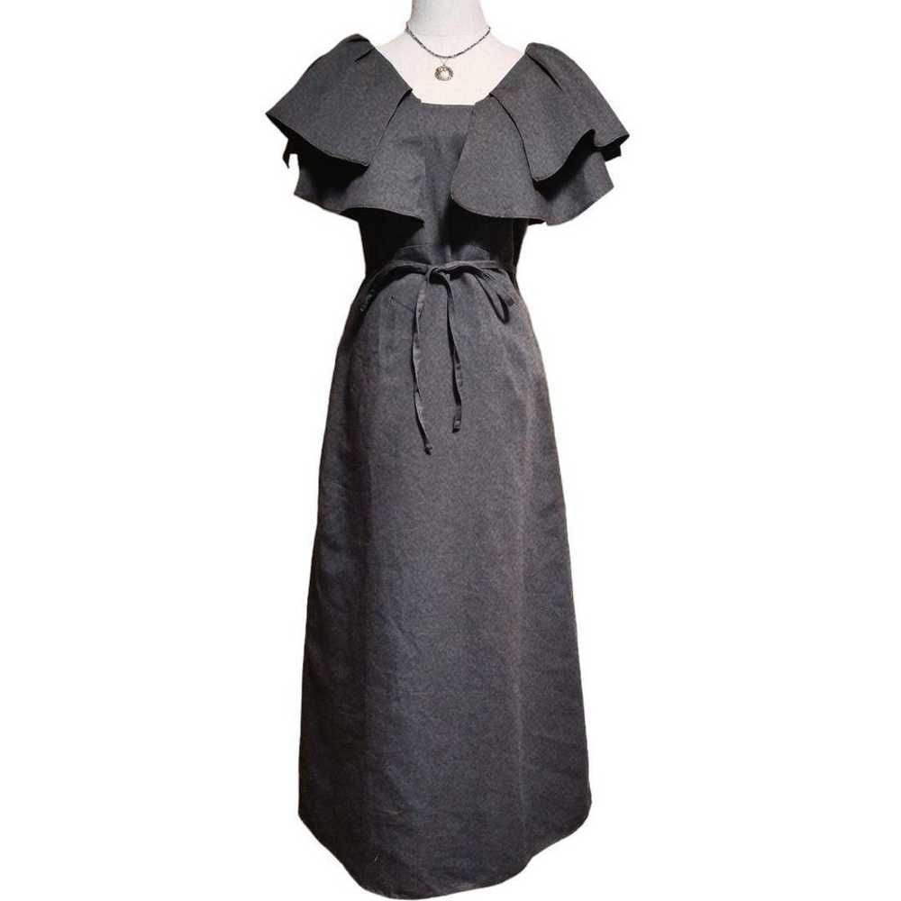 Snidel ☆ Long Dress with Frill Collar, Waist Ribb… - image 10