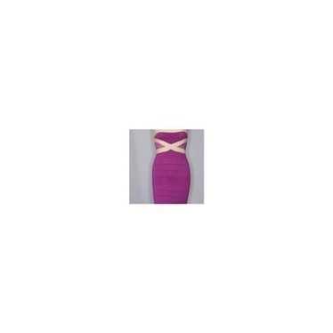 Wow Couture Stretchy Purple Sleeveless Dress Size… - image 1