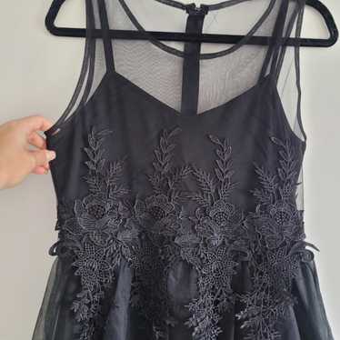 Windsor Black Lace Mini Dress