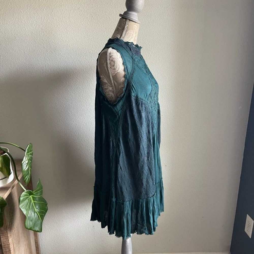 Free People Lace Back Cutout Angel Dress in Jade - image 4