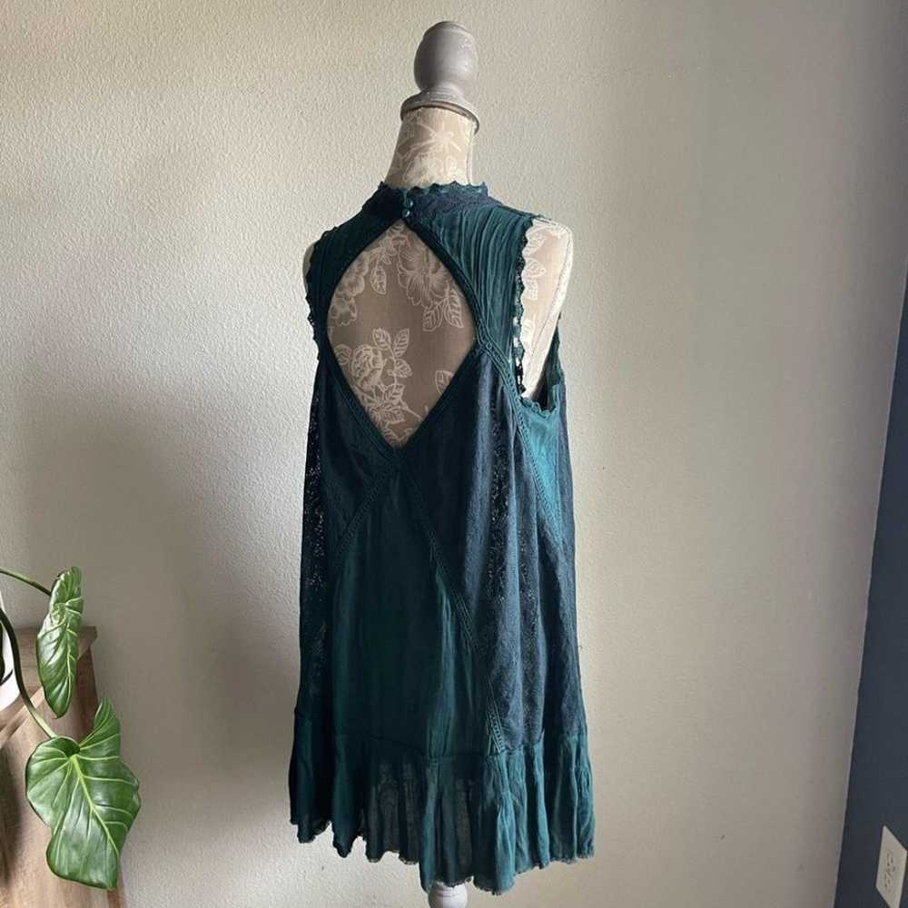 Free People Lace Back Cutout Angel Dress in Jade - image 6