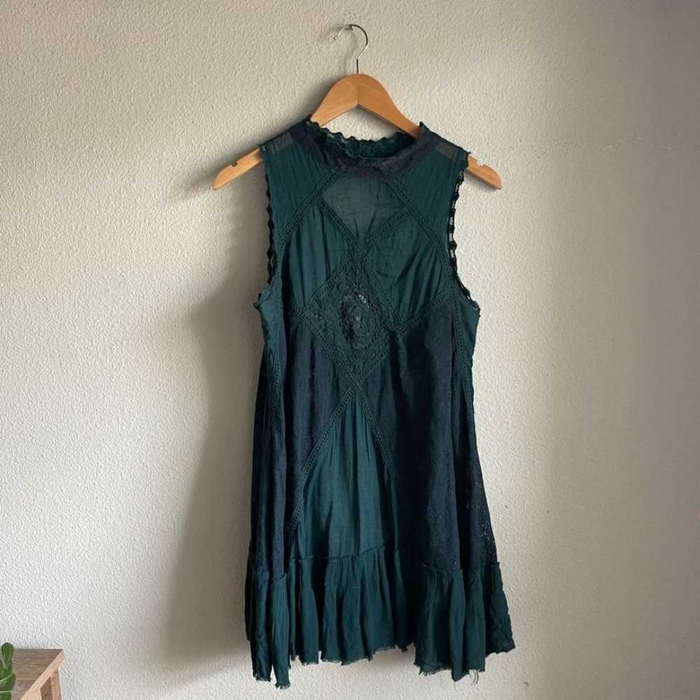 Free People Lace Back Cutout Angel Dress in Jade - image 8