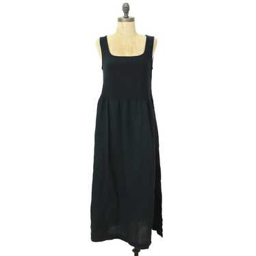 MADEWELL Knit Tank Midi Dress XL Black Square Neck