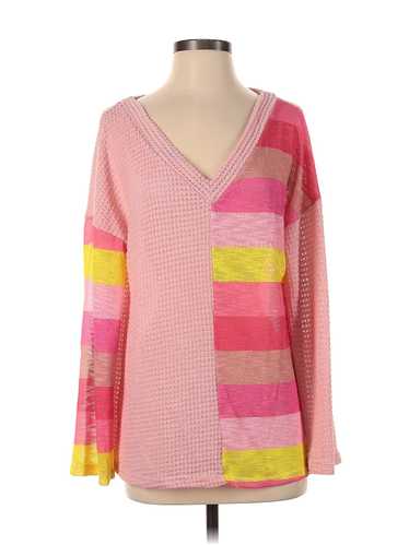 Bibi Women Pink Pullover Sweater S - image 1