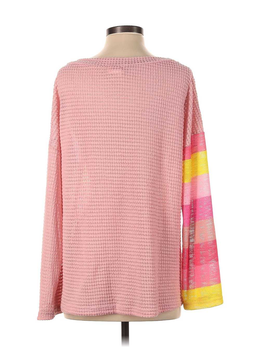 Bibi Women Pink Pullover Sweater S - image 2